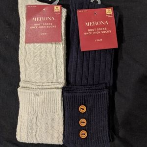 NWT Merona boot socks, 2 pairs